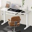 140Cm Electric Standing Desk With Drawer Height Adjustable White Carousel 1