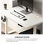140Cm Electric Standing Desk With Drawer Height Adjustable White Carousel 5
