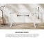150Cm Electric Standing Desk With Drawer Height Adjustable White Oak Carousel 9
