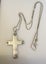 Vintage Sterling Silver Cross Pendant & Chain Carousel 8