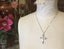 Vintage Sterling Silver Cross Pendant & Chain Carousel 9