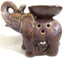Elephant oil burner - brown Carousel 1