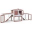 Vida Xl Outdoor Large Rabbit Hutch 204X45x85 Cm Wood Carousel 3