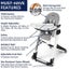 High Chair - Italian brand solid unit Carousel 5