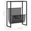 Vida Xl Magazine Rack Black 35X15x45 Cm Steel Carousel 2