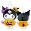 Sanrio Kuromi Halloween Pumpkin Plush Keychain Pouch Carousel 1