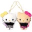 Sanrio Hello Kitty Niko Nui Magnetic Plush Keychain Pair with Zebra Outfit Carousel 1