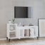 Vida Xl Tv Cabinet White 100X35x55 Cm Engineered Wood Carousel 3