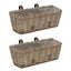 Vida Xl Balcony Planter 2 Pcs Wicker With Pe Lining Carousel 1