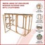 Randy & Travis Machinery 180Cm Large Cat Enclosure Outdoor Cage With 3 Platforms Carousel 4