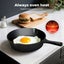 Toque 2Pcs Cast Iron Frying Pan Set Non Stick Skillet BBQ Cookware 21cm /27cm Carousel 5