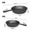Toque 2Pcs Cast Iron Frying Pan Set Non Stick Skillet BBQ Cookware 21cm /27cm Carousel 9