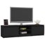 Vida Xl Tv Cabinet Black 140X40x35.5 Cm Engineered Wood Carousel 3