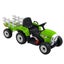 Rigo Kids Ride On Car Tractor Trailer Toy Electric Cars 12V Battery Green Carousel 3