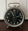 Vintage German Kienzle repeat alarm clock with rare black triple dial Carousel 2