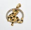$1,500 9ct Yellow Gold Diamond, Sapphire & Emerald Panther Pendant! 183967 Carousel 1