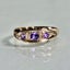 Antique 9ct Gold Ring with Amethyst: Clarity, Protection, Emotional balance Carousel 1