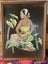 ISLAND WOMAN RETRO ART WORK IN ORIGINAL BEVELLED WOODEN FRAME Carousel 1