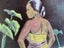 ISLAND WOMAN RETRO ART WORK IN ORIGINAL BEVELLED WOODEN FRAME Carousel 2