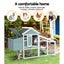 I.Pet Chicken Coop Rabbit Hutch Large House Run Cage Outdoor Carousel 3