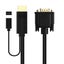 Cruxtec 2m HDMI Male to VGA Male Cable with Micro USB Female ( 1920x1080 ) Carousel 2