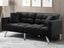 Black Sofa Bed with Throw Pillows Carousel 3