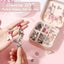 Christmas Bracelet Making Kit 66PCs Charm Bracelets Kit with Jewelry Box Carousel 4
