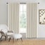 Sherwood Home 100% Blockout Tab Top Curtain Pair Oat 135x223cm Carousel 1