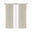 Sherwood Home 100% Blockout Tab Top Curtain Pair Oat 135x223cm Carousel 2