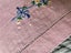 A lovely pink linen embroidered hand towel Carousel 2