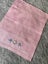 A lovely pink linen embroidered hand towel Carousel 3