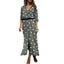 Summer Polka Dot Print Maxi Dress Women's Button Slit Long Flowy Shirt Summer... Carousel 3