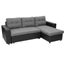 Sarantino 3-seater Corner Sofa Bed Storage Lounge Chaise Couch Grey Carousel 1