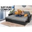 Sarantino 3-seater Corner Sofa Bed Storage Lounge Chaise Couch Grey Carousel 3