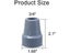 3/4Inch Heavy Duty Non-Slip Rubber Cane Tips Crutch Tips Replacement Cane Foot Carousel 6