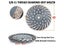 BGTEC 2pcs 7inch Diamond Turbo Row Grinding Cup Wheel 180mm Grinding Discs For Carousel 1