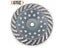 BGTEC 2pcs 7inch Diamond Turbo Row Grinding Cup Wheel 180mm Grinding Discs For Carousel 5