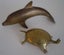 Brass Dolphin and Turtle Carousel 1