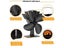 4 Blade Heat Powered Stove Fan Black Fireplace Fan Komin Log Wood Burner Eco Carousel 5