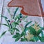 Vintage Japanese Rinzu Silk Hand Shibori Dyed Floral Print Kimono Panel Fabric Carousel 5