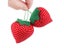 1pc Red Strawberry Shaped Needle Pin Cushion Pillow Holder DIY Handcraft Tool Carousel 3
