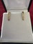 9ct gold and diamond Huggy earrings Carousel 1