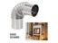1Pcs Stainless Steel 90 Degree Elbow Chimney Liner Bend 50/60/80/100mm Flue Carousel 3