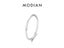 MODIAN 925 Sterling Silver Simple Fashion Stackable Ring Classic Wave Geometric Carousel 1