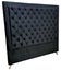 Ancona Buttoned Headboard - California King Size - Black Velvet Carousel 2