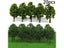 20Pcs 8CM Mini Model Trees Micro Landscape Decor Train Layout Accessories DIY Carousel 1