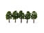 20Pcs 8CM Mini Model Trees Micro Landscape Decor Train Layout Accessories DIY Carousel 6