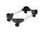 ORICO CPB4 Black Adjustable ABS Desktop Computer Tower Holder Cart with Wheels Carousel 1