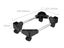 ORICO CPB4 Black Adjustable ABS Desktop Computer Tower Holder Cart with Wheels Carousel 3