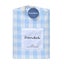 Dreamaker Lola Washed Cotton Yarn Dyed Gingham Sheet Set Sky King Single Carousel 7